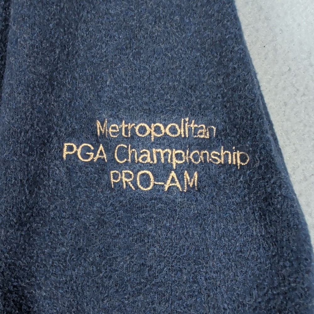 Peter Millar Pullover Mens XL Blue Metropolitan PGA Championship Pro-Am Golf Top - Picture 9 of 10